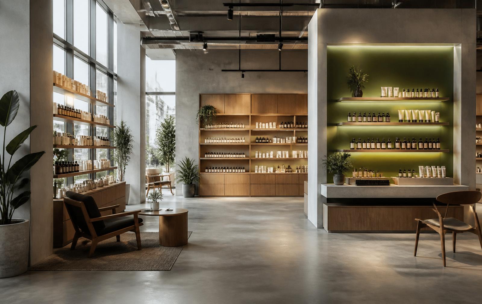 Modern svensk butikslokal