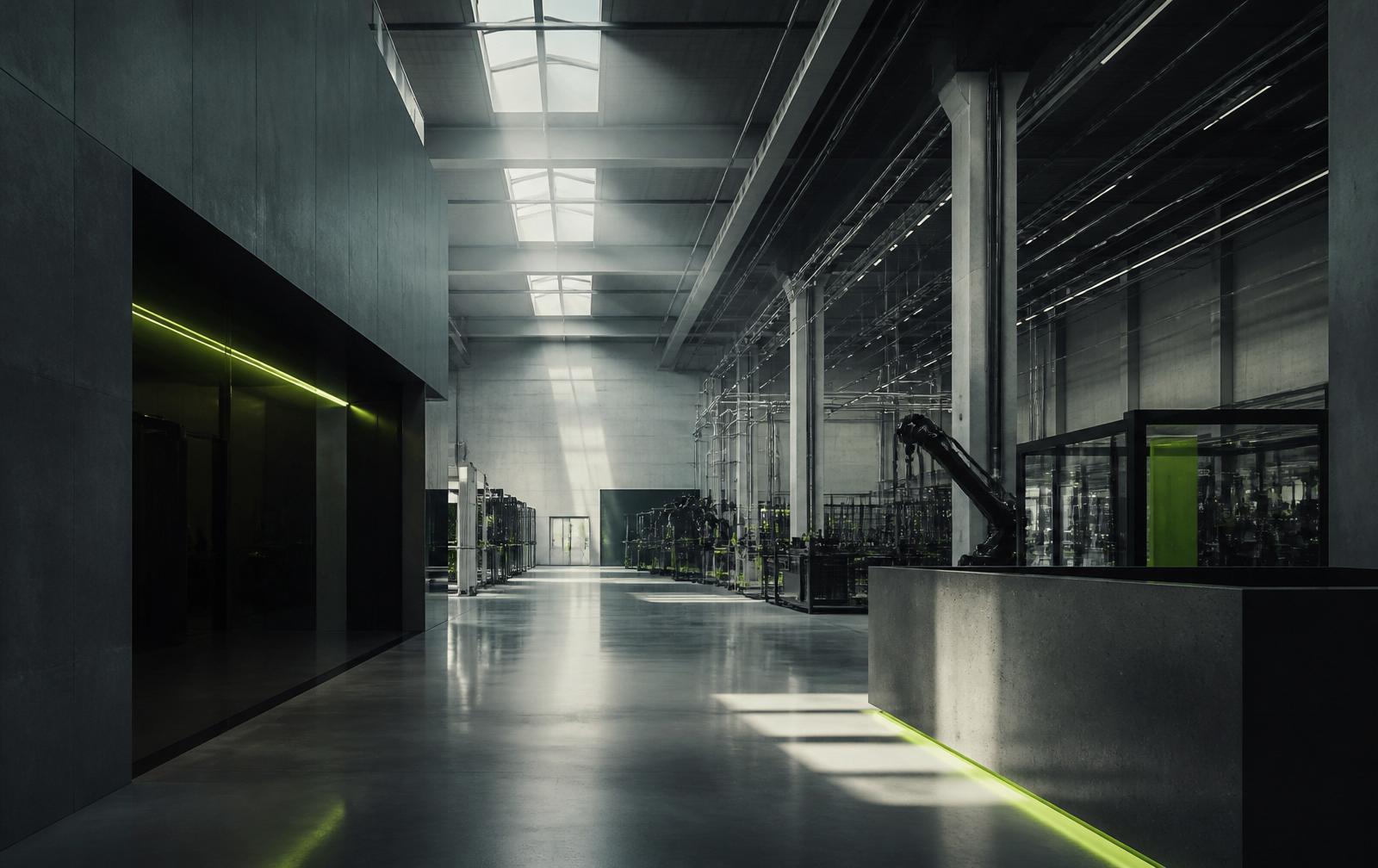 Modern svensk industrianläggning